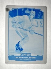 2022-23 UD O-Pee-Chee OPC Base Printing Plate Cyan #293 Blake Coleman 1/1