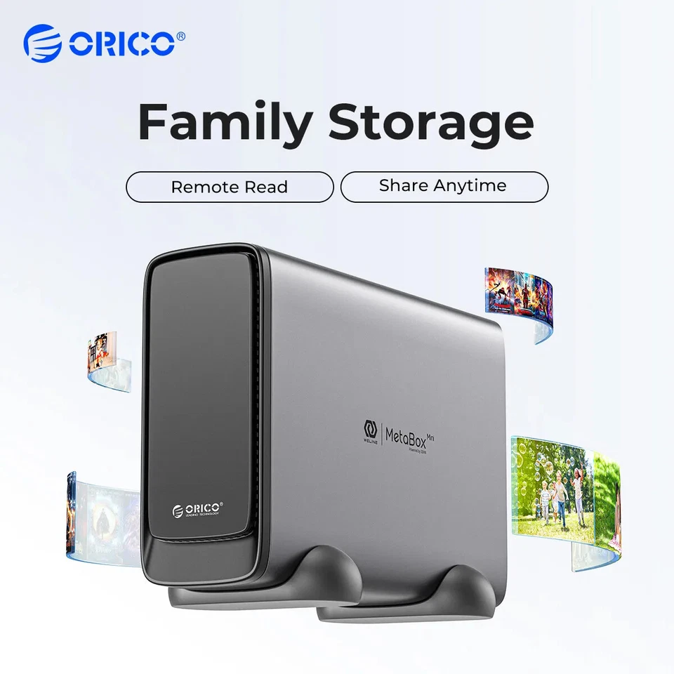 ORICO Private Cloud NAS Storage Networkable Enclosure GbE Fast Shipping from AU - image 1 of 4