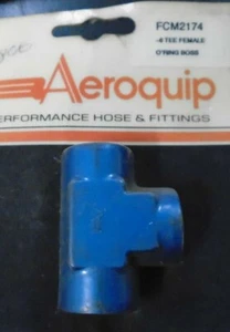 AEROQUIP FCM2174 Female Flare Tee -06AN Dash x -06AN Dash x -06AN Dash - Picture 1 of 1