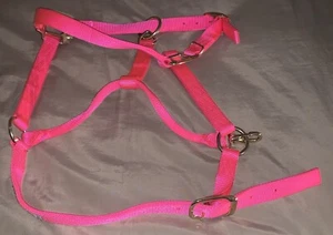Hamilton 1-Inch Nylon Quality Halter for 1100 to 1500-Pound Horse Large Pink - Picture 1 of 3