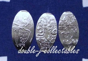 Disneyland 2017 Holidays Mickey Donald Tinker Bell Pressed Nickel Set Retired - Picture 1 of 3