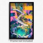 Art Poster - Remote Ramp (Psychedelic Trippy Weird 11X17 Print)