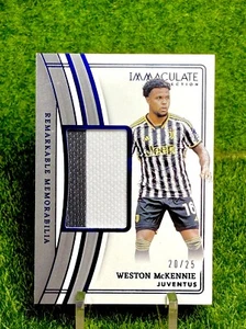 2023-24 Panini Immaculate Weston McKennie Remarkable Memorabilia Sapphire /25 - Bild 1 von 3