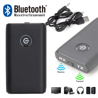 Trasmettitore Bluetooth 5.0 Ricevitore 2 IN 1 Audio Wireless 3.5mm Jack Adattatore Aux - Immagine 1 di 4