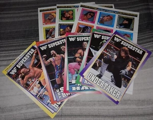 WWF/WWE 1993 Coliseum Video Stamps & Post Cards Lot - Picture 1 of 10