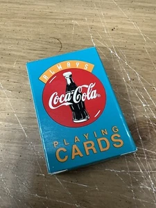Coca-Cola Coke MINIATURE Playing Cards 409  NEW Teal Case - Picture 1 of 6