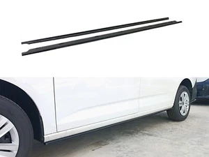 SIDE SKIRTS EXTENSIONS FOR VOLKSWAGEN CADDY MAXI MK5 (2021-) ABS GLOSS BLACK - Picture 1 of 5