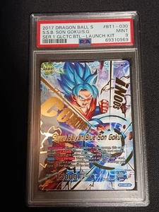 2017 Dragon Ball Super Saiyan Blue Son Goku Coming Soon BT1-030 PSA 9 - Picture 1 of 2