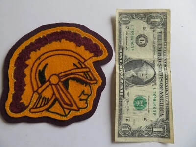 USC TROJANS VINTAGE, CHAQUETA, JERSEY, PARCHE TALLA 5x5, grueso, calidad cosido Foto 1 de 4