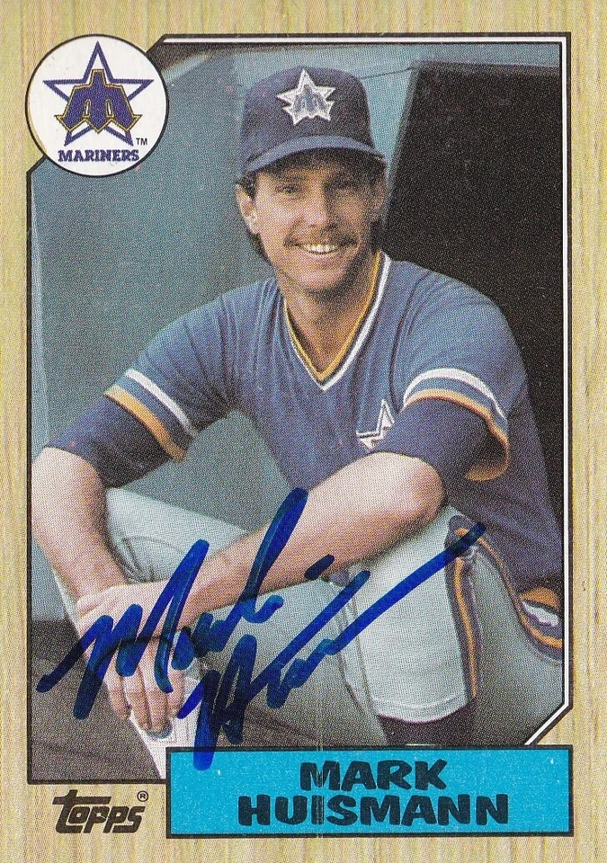 Mark Huismann Seattle Mariners 1987 Topps #187 Signed Autographed Baseball Card - Image 1 of 1