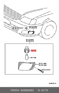 Presa e filo originale OE, luce segnale di svolta laterale, SU00302581 per TOYOTA SU003-0 - Foto 1 di 1