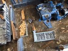 Warhammer 40k Terrain Ruined Building Custom Painted Bits Unfinished