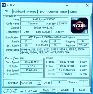 Procesador de escritorio 100-000000253 - Amd Ryzen 3 5300G AM4 4,0 GHz 4C/8T Socket AM4 - Imagen 1 de 4
