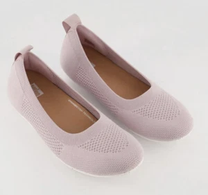 FITFLOP women Soft Lilac Allegro Multi Knit Dynamic Ballet Pumps UK 5.5/38.5 - Picture 1 of 4