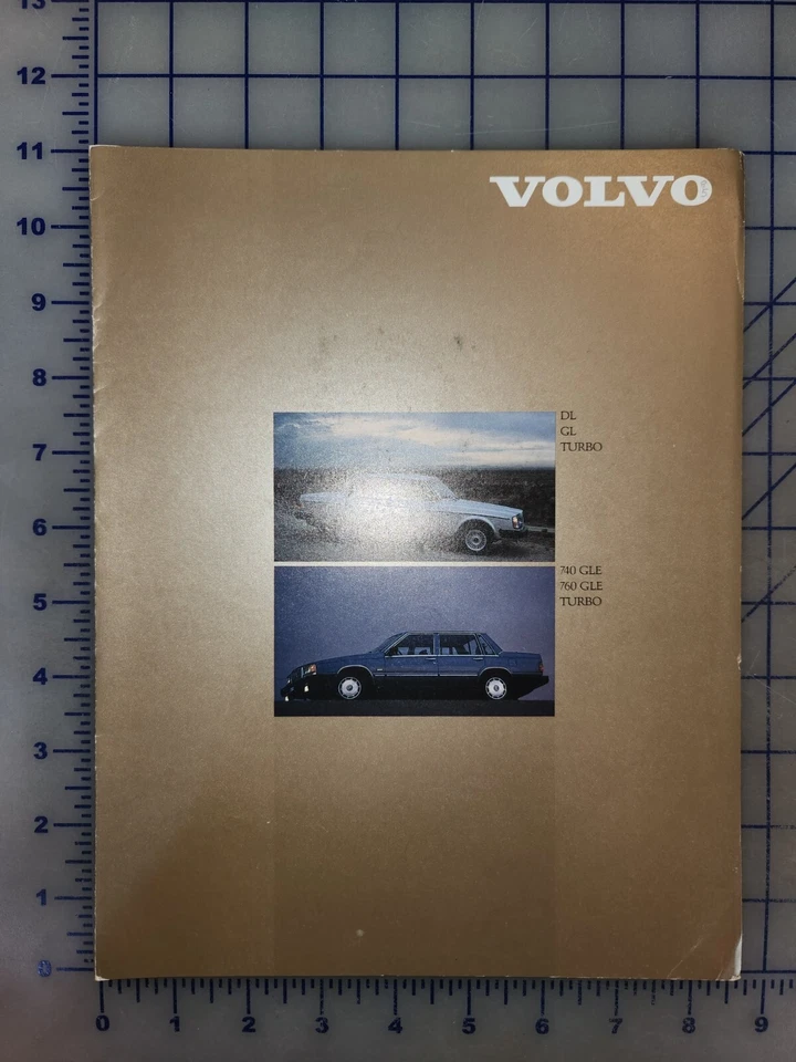 Volvo DL GL Turbo 1985 740 760 GLE Turbo carpeta de folletos Foto 1 de 1