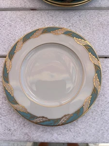 STUNNING VINTAGE Lenox Bellevue Sea Green Dessert/Bread 6 Inches - Picture 1 of 8