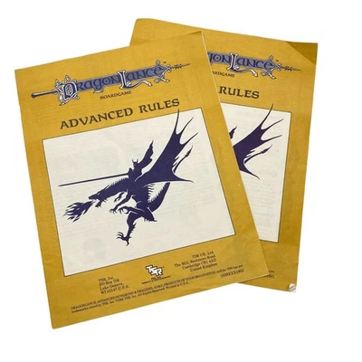 Dragon Lance boardgame Replacement basic and Advanced rule books TSR Fantasy sag - Image 1 of 4