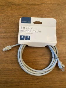 Insignia- 8' Cat-6 Ethernet Cable - Gray - Picture 1 of 1