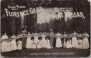 c1900s MADISON, Wisconsin Play Adv. Postcard "Florence Gear in CUPID AT VASSAR" - Picture 1 of 2