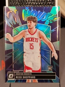 2024-25 Optic Reed Sheppard Purple Holo My House #18 RC Houston Rockets - Picture 1 of 6