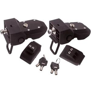 Pair Front Hood Latch Locking Catch with Key Kit for Wrangler JL JLU 2018-2019 - Picture 1 of 9