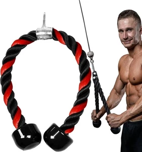 Taeku Tricep Rope – Heavy Duty Nylon Cable Attachment Large, Red 36" - Bild 1 von 6