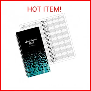 Appointment Book – Undated Salon Appointment Book, Daily＆Hourly Schedule Book wi - Picture 1 of 1