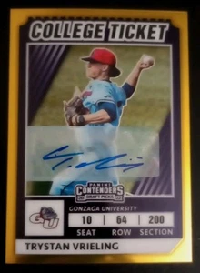 2022 Panini Elite Extra Edition - College Tickets Optic Trystan Vrieling #CTO-40 - Picture 1 of 4