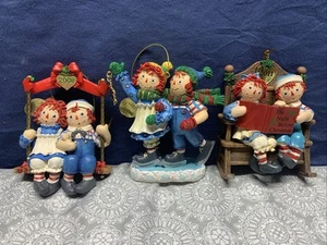Lote De Colección Danbury Como Nuevo Winter Wonderland RAGGEDY ANN AND ANDY Adorno Anual - Imagen 1 de 9