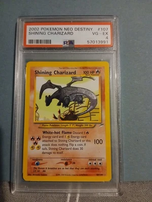 Pokemon Shining Charizard PSA 4 #107 Neo Destiny Holo Secret Rare - Image 1 of 4