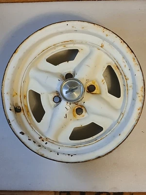 1971 - 1977 雪佛兰 Vega GT 13x6 英寸拉力赛钢轮圈 4 螺栓 Monza Spyder Cosworth — 第 1/4 张图片