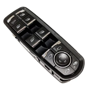 Interruptor maestro del espejo retrovisor de la ventana del conductor izquierdo OEM Porsche Cayenne Macan Panamera 11-18 - Imagen 1 de 4