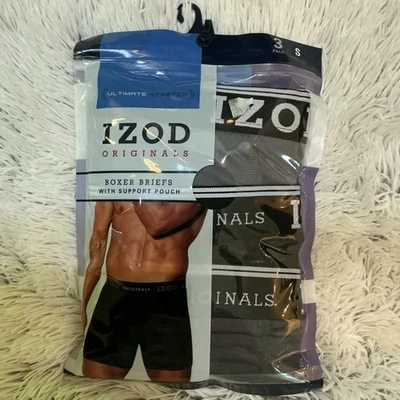 IZOD originals Men’s ultimate stretch boxer briefs with support pouch size Small - Image 1 of 4