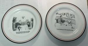 The New Yorker Restoration Hardware Exclusive 2 Plates 2003 Weyant 2002 Cullum - Picture 1 of 8
