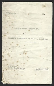 Rugby Union, match programme, Cardiff v Combined Monmouth Police & Magor, 1952. - Picture 1 of 3