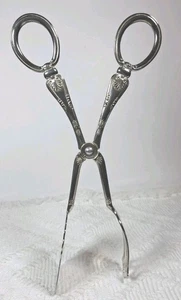 Vintage F.B. Rogers versilberte Gebäckzange - verzierte Muschel & Schnörkel Design - Italien - Bild 1 von 10