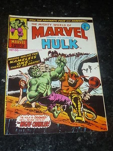 Mighty World of MARVEL Starring the INCREDIBLE HULK - No 86 - Date 25/05/1974 - Imagen 1 de 1