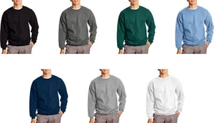 Hanes Ultimate Men's Heavyweight Fleece Crewneck Sweatshirt - Picture 1 of 28