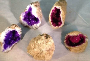 Geode Collection Gift Pack Kit - Set of 3 - Purple, Fuchsia, and Natural - Picture 1 of 3