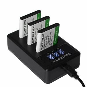 3X Battery + Dual Charger For Fuji Fujifilm Instax Mini 90 Neo Classic Instant - Picture 1 of 11