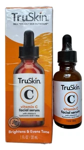 TruSkin Vitamin C Facial Serum Vitamin E Hyaluronic Acid Aloe - 1 oz - Ex: 10/26 - Picture 1 of 6