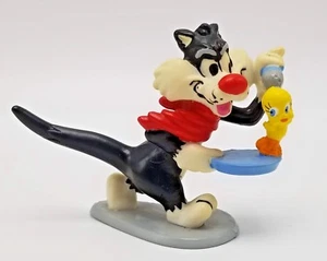 1990 Sylvester Katze und Tweety Vogel Spielzeugfigur Warner Brothers Applause 2" Zoll - Bild 1 von 7