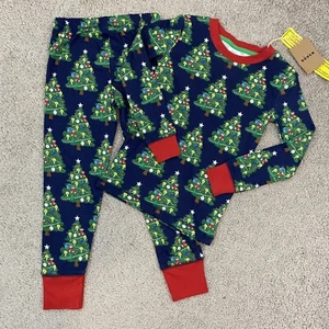 Mini Boden Glow In The Dark Christmas Pajamas Boys 5Y - Picture 1 of 3