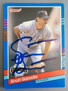Tarjeta Donruss #311 1991 autografiada de Scott Garrelts de los Gigantes de San Francisco - firmada - Imagen 1 de 2