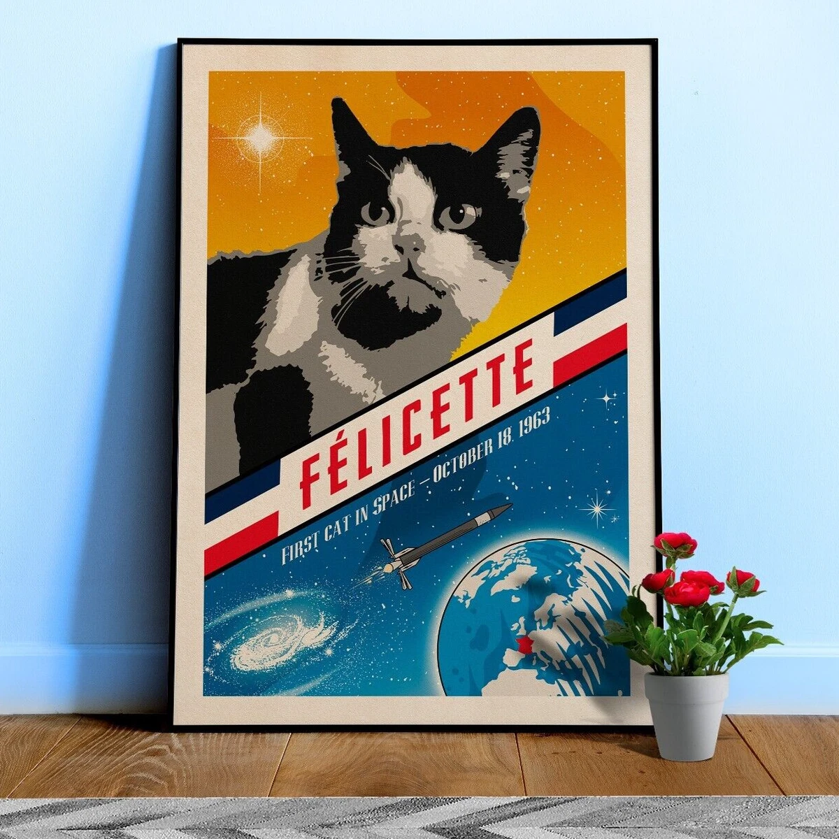 vintage cat poster products for sale | eBay