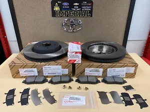 2018-2023 TOYOTA CAMRY GENUINE OEM NEW FRONT BRAKE KIT ROTORS TCMC PADS & SHIMS - Picture 1 of 10