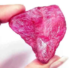 Piedras preciosas sueltas berilo rojo natural (bixbite) áspera 330,60 quilates certificado ~ regalo gratis - Imagen 1 de 9