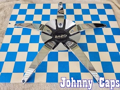 Ruedas BAZO # C513502CAP/B501. Tapa central METAL 22" INSERTOS CROMADOS [35] (CANTIDAD. 1) Foto 1 de 4