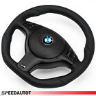 Exchange flattened leather steering wheel for BMW M-Power E46 E39 steering wheel black trim