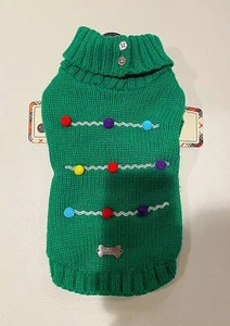 Pom Pom Holiday Dog Sweater X-Small - Picture 1 of 2